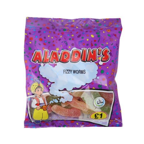 Aladdins Sour Worms 12x110g
