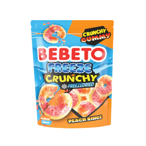 Bebeto Freeze Dried Peach Rings 12x35g