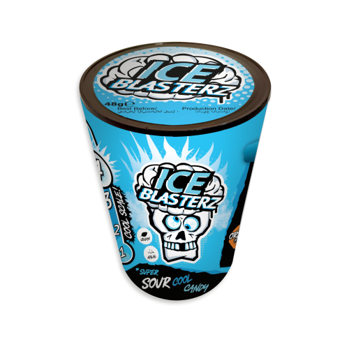 Brain Blasterz Ice Sour Cool Candy Container 12x48g