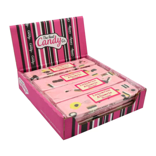Real Candy Co Liquorice Allsort Nougat Bars 16x130g