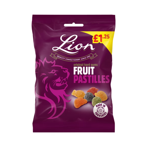 Lion Fruit Pastilles PMP £1.25 12x130g