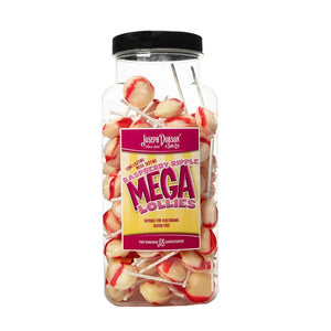 Raspberry Ripple Mega Lolly (DOBSONS) 90 Count