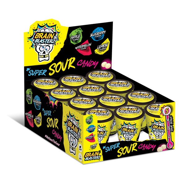 Brain Blasterz Sour Candy Container 12X48G