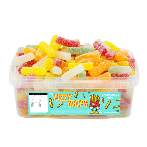 Fizzy Chips Tub 600G