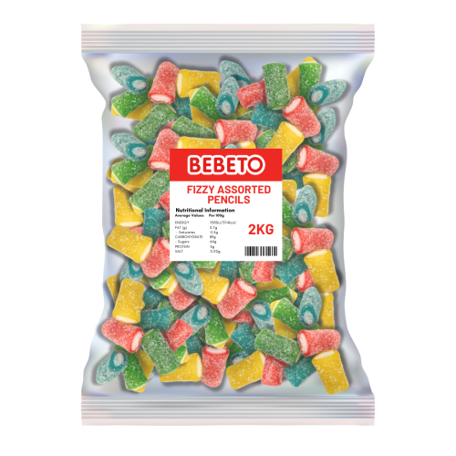 Bebeto Fizzy Assorted Pencil 2Kg