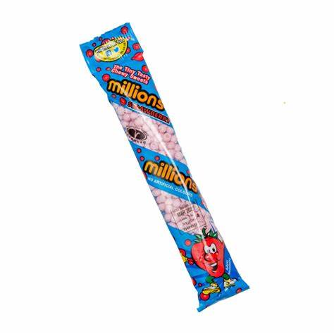 Strawberry Flavour Tubes (MILLIONS) 12 Count