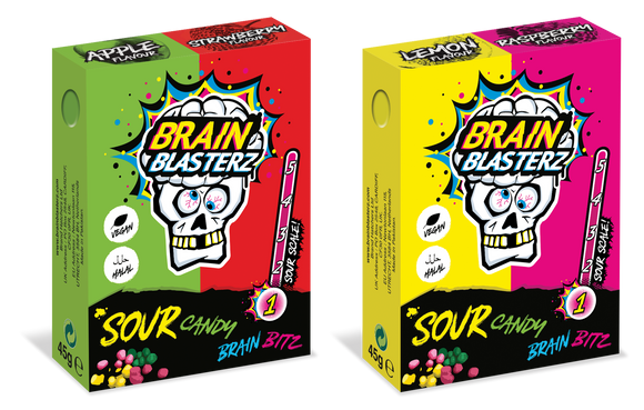 Brain Blasterz Sour Candy Bitz 12X144G