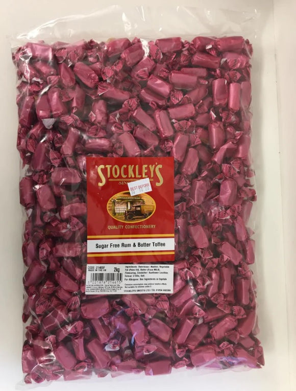 Sugar Free Rum & Butter Toffee (STOCKLEYS) 2KG