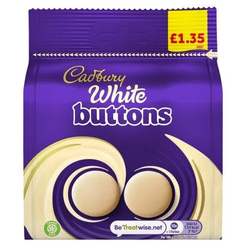 Cadbury White Buttons Bag 10X95G