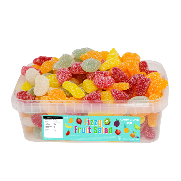 Fizzy Fruit Salad Gums Tub 600G