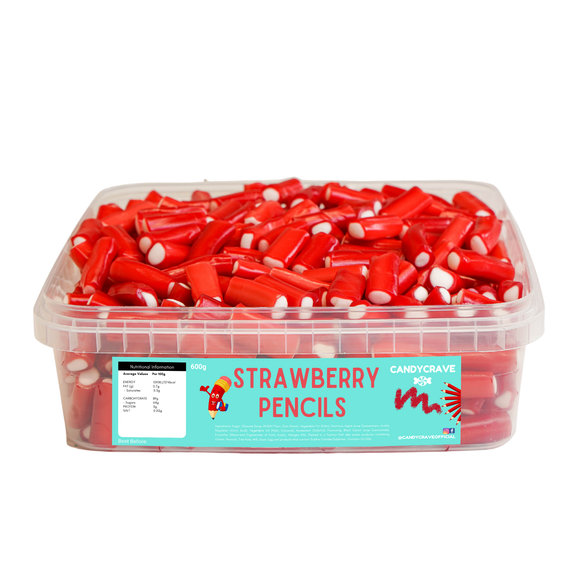 Strawberry Pencils Tub 600G