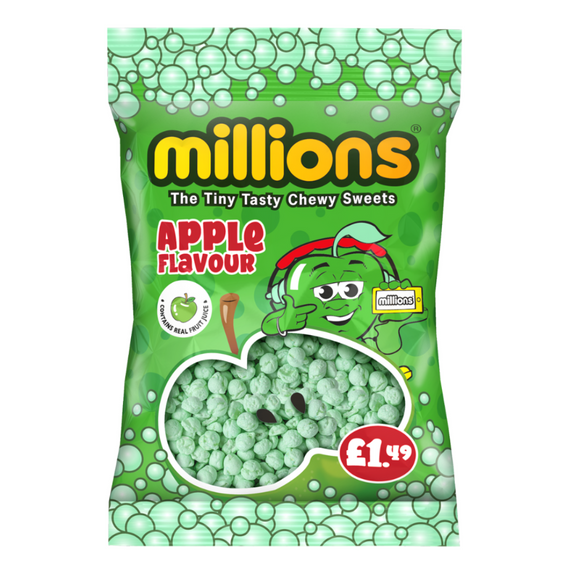 Apple Flavour Bags (MILLIONS) 12 Count