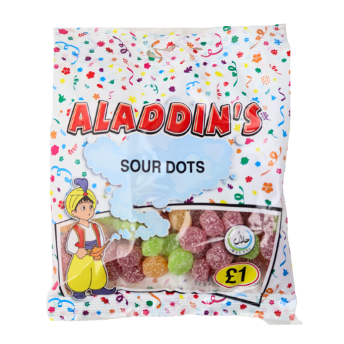 Aladdins Sour Dots 12x110g