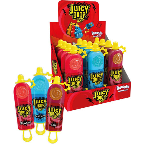 Bazooka Juicy Drop Pops 12x26g