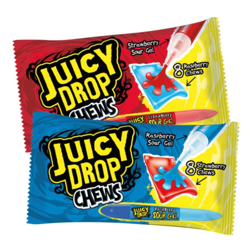 Bazooka Juicy Drop Chews Bags 16x67g