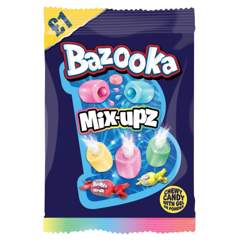 Bazooka Mix Upz Bags 12x120g