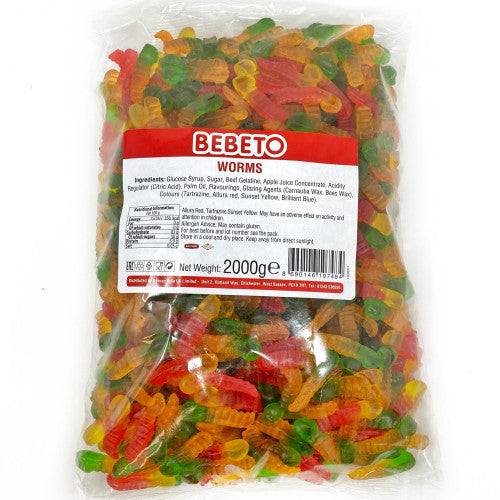 Bebeto Jelly Worms 2Kg