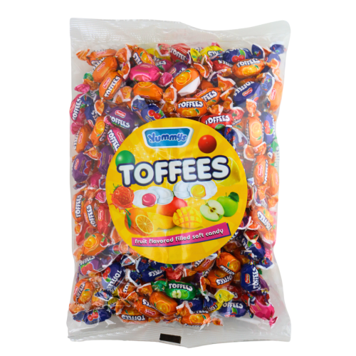 Yummys Centre Filled Fruit Toffees 1kg