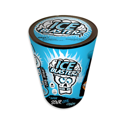 Brain Blasterz Ice Sour Cool Candy Container 12x48g