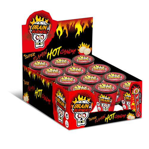 Brain Blasterz Hot Sour Candy Container 12x48g