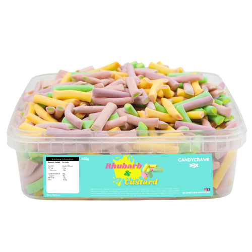 Candycrave Rhubarb & Custard Tub 600g