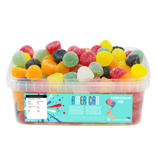 Candycrave American Hard Gums Tub 600g