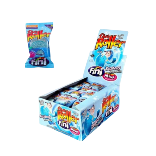 Fini Fizzy Blue Raspberry Rollers 40x20g