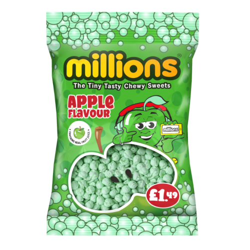 Millions Apple Bags £1.49 PMP 12x110g