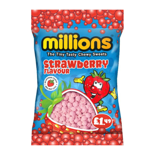 Millions Strawberry Bags £1.49 PMP 12x110g