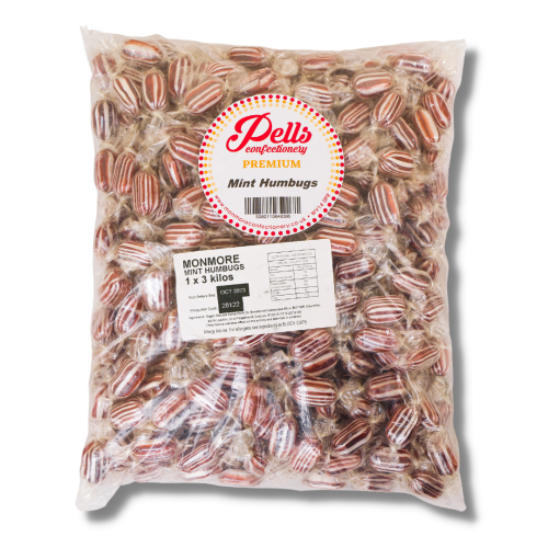 Pells Premium Mint Humbugs 3Kg Bag