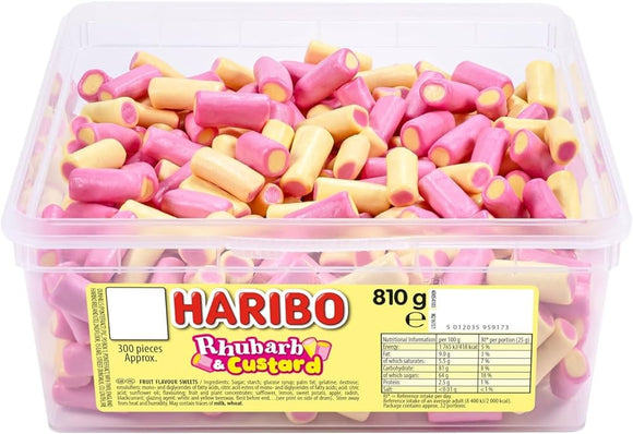 Rhubarb and Custard Tub (HARIBO) 300 Count