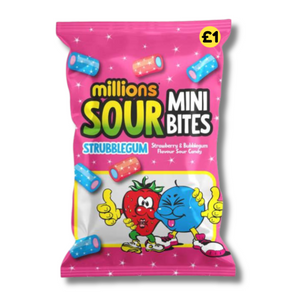 Millions Sour Strubblegum Bites 12x120g