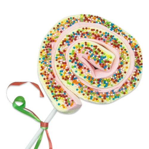 Kandy King Marshmallow Wheel Swirl Lollipop18x50g