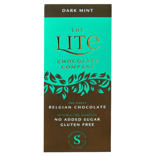 Lite Stevia Dark Mint Chocolate Bars 12x85g