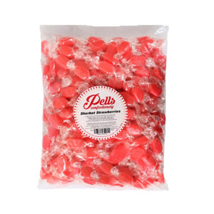 Pells Wrapped Sherbet Strawberries 3kg