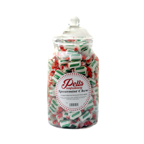 Pells Spearmint Chew 1.5Kg Jar