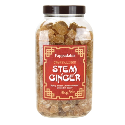 Pappadakis Crystallised Ginger Jar 3kg