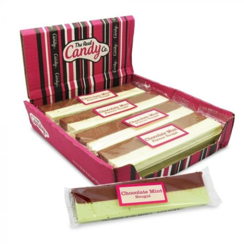 Real Candy Co Chocolate Mint Nougat Bars 16x130g