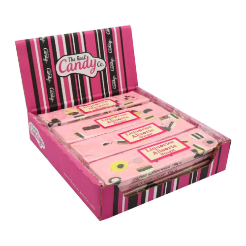 Real Candy Co Liquorise Allsort Nougat Bars 16x130g