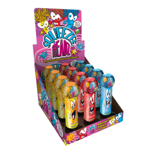 Candy Castle Crew Squeezee Headz 12x30g