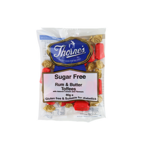 Thornes Sugar Free Rum and Butter 12x80g