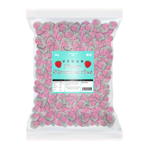 Candycrave Vegan Fizzy Strawberries 2kg