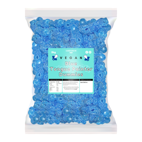 Candycrave Vegan Mini Fizzy Blue Dummies 2kg