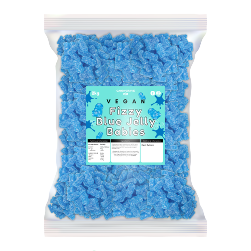 Candycrave Vegan Fizzy Blue Jelly Babies 2kg