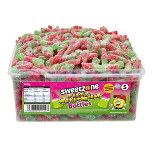 Sweetzone Fizzy Watermelon Bottles 740g Tub