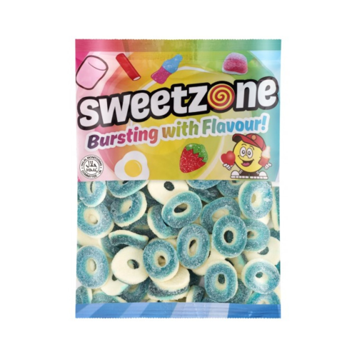 Sweetzone Sour Blue Raspberry Rings 1kg