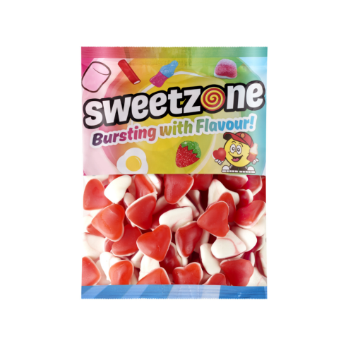 Sweetzone Strawberry and Cream Hearts 1kg