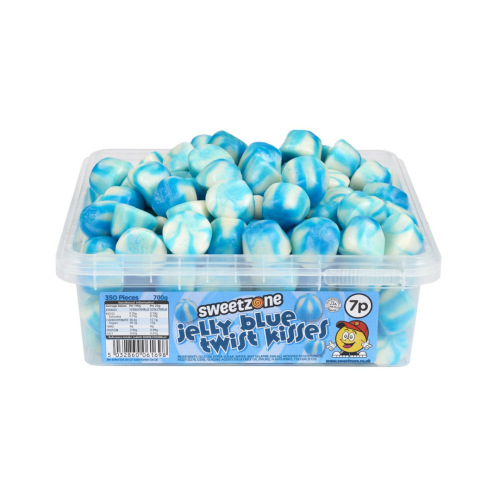 Sweetzone Jelly Blue Twist Kisses 700g Tub