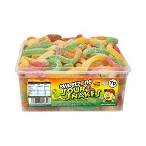 Sweetzone Sour Snakes 800g Tub