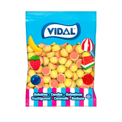 Vidal Fizzy Caramel Kisses 1.5Kg